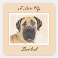 Boerboel schilderen - Kute Original Dog Art
