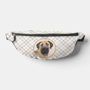 Boerboel Schilderij Fawn Red Mastiff Pet Dog Art Heuptasje