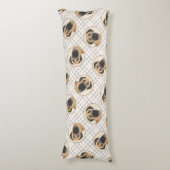 Boerboel Schilderij Fawn Red Mastiff Pet Dog Art Lichaamskussen (Voorkant Verticaal)