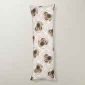 Boerboel Schilderij Fawn Red Mastiff Pet Dog Art Lichaamskussen (Achterkant (Verticaal))