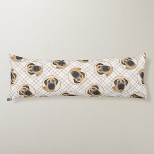 Boerboel Schilderij Fawn Red Mastiff Pet Dog Art Lichaamskussen