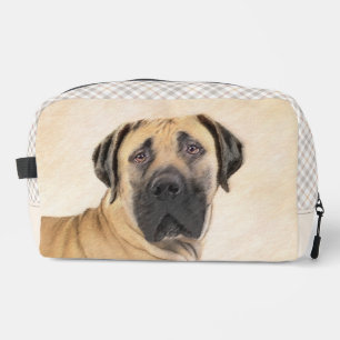 Boerboel Schilderij Fawn Red Mastiff Pet Dog Art Toilettasje