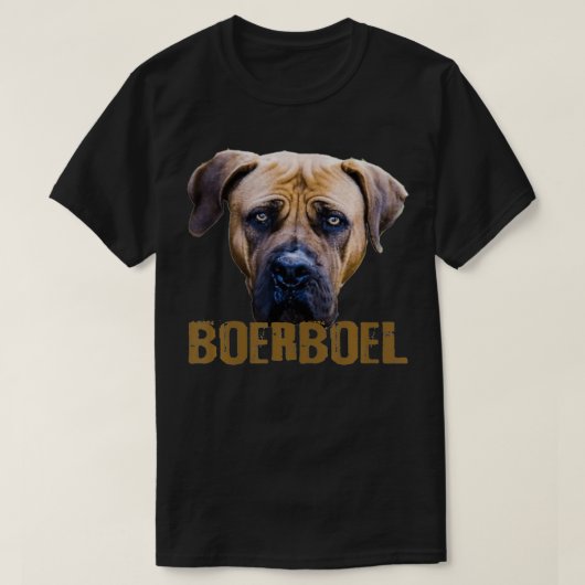 Boerboel Zuid-Afrikaanse Mastiff Retro T-shirt (Design voorkant)