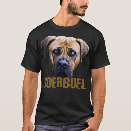 Boerboel Zuid-Afrikaanse Mastiff Retro T-shirt (Voorkant)