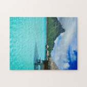 Boerbungalows in de verticale puzzel Bora Bora Legpuzzel (Horizontaal)