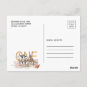 Boerderij 1e Verjaardag Barnyard Fotouitnodiging Briefkaart (Achterkant)