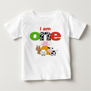 Boerderij 1e verjaardag T-shirt Peuter Baby Kind