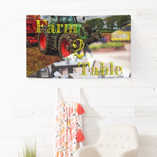 Boerderij 2 Tabelmarketingbanner Spandoek (Insitu)