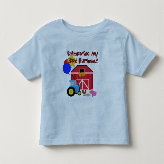 Boerderij 3e Verjaardag T-shirts en geschenken (Voorkant)