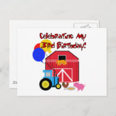 Boerderij 3e Verjaardag T-shirts en geschenken Briefkaart (Voorkant / Achterkant)