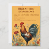 Boerderij 4 juli BBQ-feest uitnodiging (Voorkant)