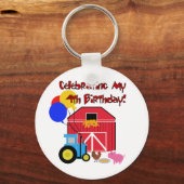 Boerderij 4e Verjaardag Tshirts en geschenken Sleutelhanger (Voorkant)