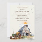 Boerderij 50e Verjaardag Tractor Party Kaart (Voorkant)