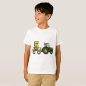 Boerderij 5 Jaar Oud Barnyard Boys 5e Verjaardag T T-shirt (Voorkant volledig)