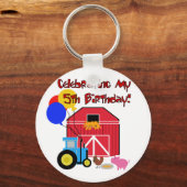 Boerderij 5e Verjaardag Tshirts en geschenken Sleutelhanger (Voorkant)
