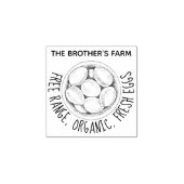  Boerderij Aangepaste naam Aangepaste kartonnen ei Rubberstempel (Afrduk)