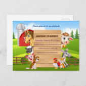 Boerderij Aankondigingskaart (Voorkant / Achterkant)