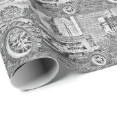 Boerderij Al Tractor-Boerderij Ontwerp Cadeaupapier (Rol Hoek)