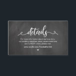 Boerderij-alkboard, wit lettertype, huwelijksgegev informatiekaartje<br><div class="desc">Dit is het Moderne landelijke boerderij Chalkboard ontwerp,  White font,  wood paper,  onze bruiloft details,  Website,  RSVP en Hashtag Enclosure Card. U kunt de doopvontkleuren veranderen,  en uw trouwdetails in de passende doopvont/het schrijven toevoegen. #TeeshaDerrick</div>