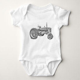 Boerderij-alle Tractor-Baby Farmer Romper
