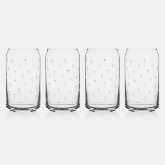 Boerderij Ananas Oase Blikvorm Glas (Voorkant)