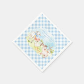 Boerderij Animal Baby shower Napkins Servet (Hoek)