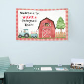 Boerderij Animal/Barnyard Birthday Banner (Beurs)