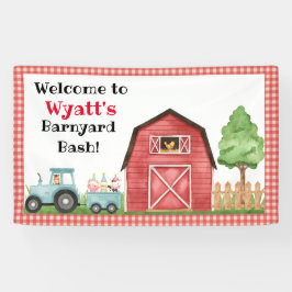 Boerderij Animal/Barnyard Birthday Banner