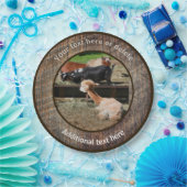 Boerderij Animal Barnyard Fun Gepersonaliseerde Pa Papieren Bordje (Feest)