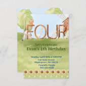 boerderij Animal Birthday Kaart (Voorkant / Achterkant)