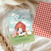 Boerderij Animal Boys Barnyard 2e verjaardag Kaart