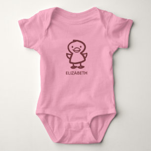 Boerderij Animal Doodles Duck Name Romper