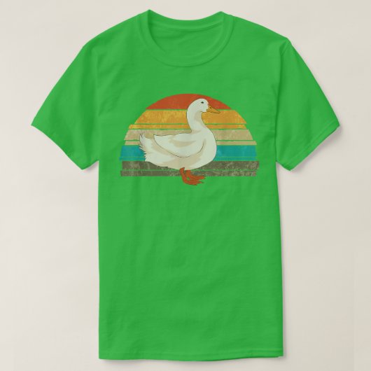 Boerderij Animal Duck Lover Bird Farmer Retro Duck T-shirt (Design voorkant)