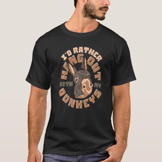 Boerderij Animal Farmer Donkey T-shirt (Voorkant)