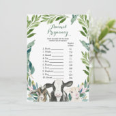 Boerderij Animal Greenery Boy Animal Pregnancy Gam Kaart (Staand voorkant)