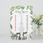 Boerderij Animal Greenery Boy Baby shower Baby (Staand voorkant)