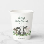 Boerderij Animal Greenery Boy Baby shower Cups Papieren Bekers (Voorkant)