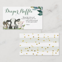 Boerderij Animal Greenery Boy Baby shower Diaper R