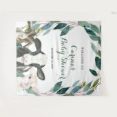 Boerderij Animal Greenery Boy Baby shower Sign Tap Wandkleed (Voorkant (horizontaal))
