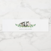 Boerderij Animal Greenery Boy Baby shower Water Fl Waterfles Etiket (Enkel label)