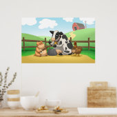 Boerderij Animal Jug Band Poster (Keuken)