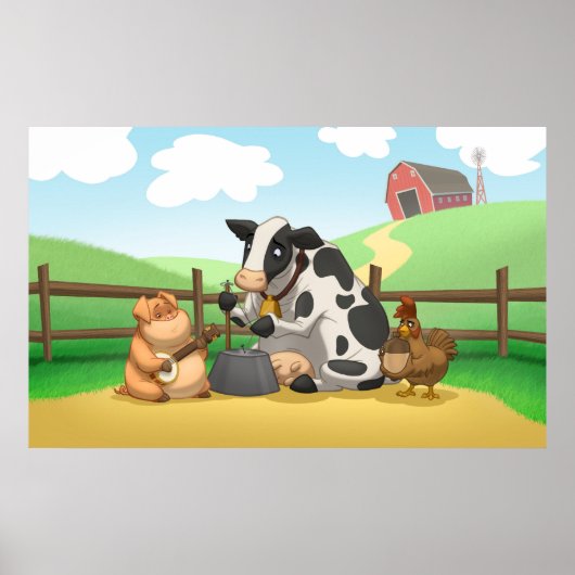 Boerderij Animal Jug Band Poster (Voorkant)