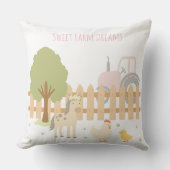 Boerderij Animal Nursery Pillow Sweet Boerderij Dr Kussen (Voorkant)