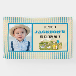  Boerderij Animal Photo Verjaardagsfeest Welkom Spandoek