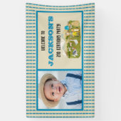  Boerderij Animal Photo Verjaardagsfeest Welkom Spandoek (Verticaal)