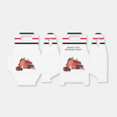 Boerderij Animal Red Barn Tractor 1st. verjaardags Bedankdoosjes (Uitgevouwen)