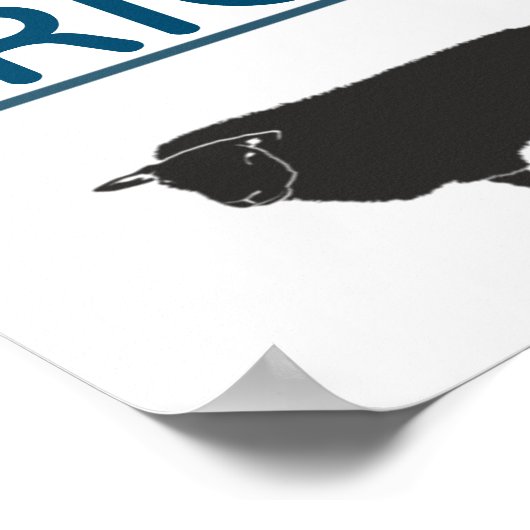 Boerderij Animal Silhouettes Persoonlijke Homestea Poster (Hoek)