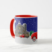 Boerderij Animal Stack in Little Red Truck Mok (Voorkant links)