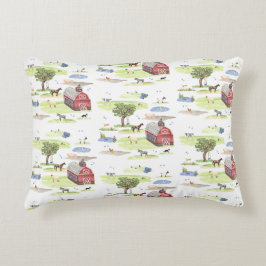 Boerderij Animal Toile Accent Pillow (Originele kl Kussen