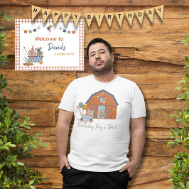Boerderij Animal Verjaardag Kinder Feestdecoraties T-shirt